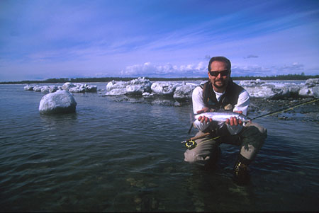 Alaska fishing, dolly varden fly fishing